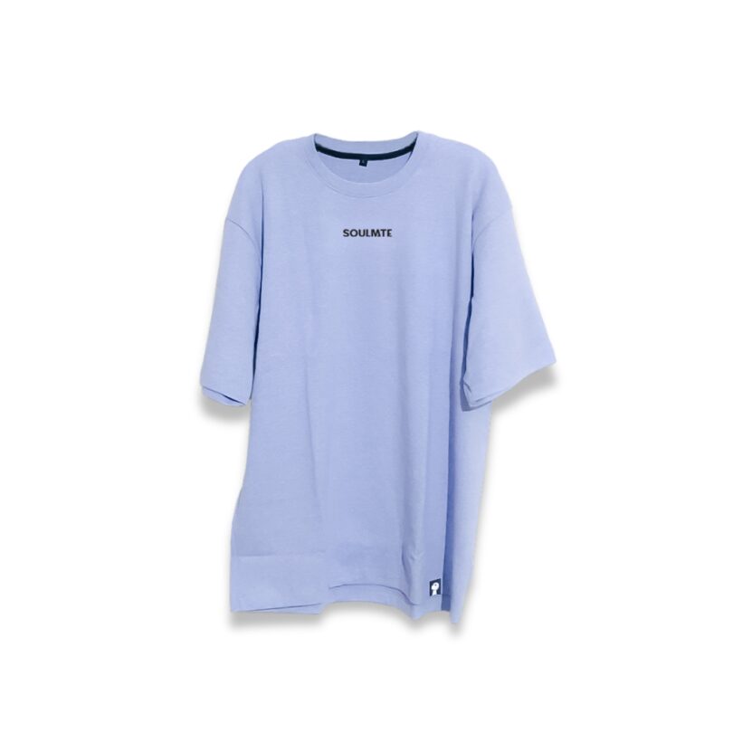 Unisex oversized t-shirt in subtle ash blue tone